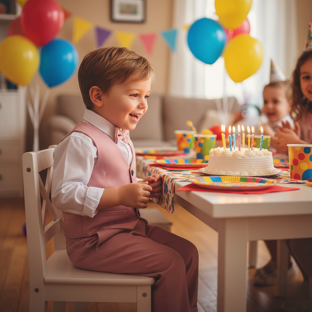 Olvoria | Boys' Formal Cotton Suit Set for Toddlers and Kids