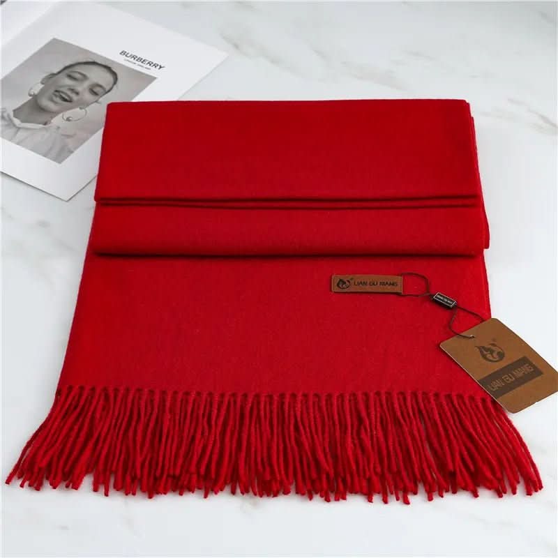 Olvoria | Cashmere Scarf with Fringes for Warmth and Elegance