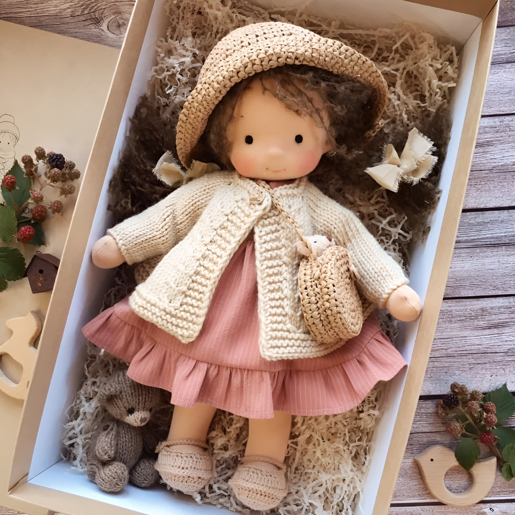 Olvoria | Children's Waldorf Doll, Soft Cuddly Toy