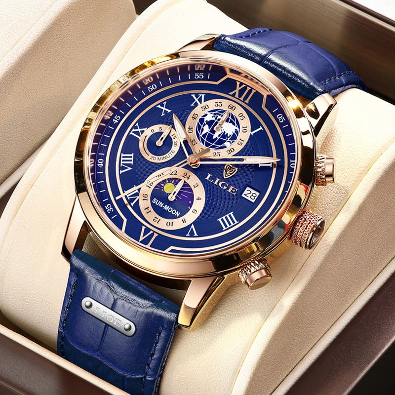 Olvoria | Classic Chronograph Men’s Watch | Stylish & Functional Luxury Wristwatch for Every Occasion