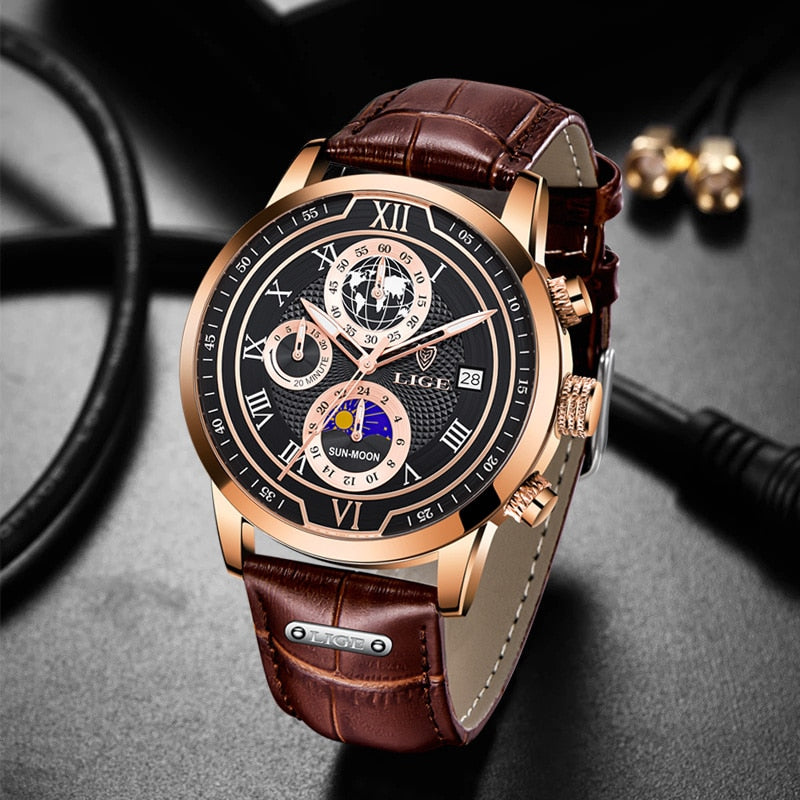Olvoria | Classic Chronograph Men’s Watch | Stylish & Functional Luxury Wristwatch for Every Occasion