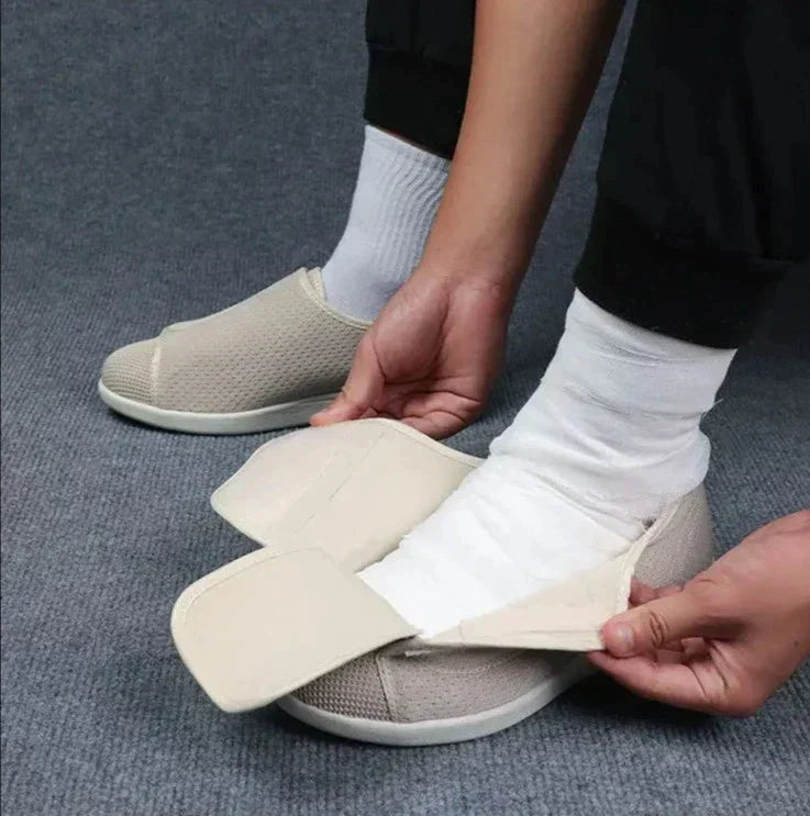 Olvoria | Comfortable Shoes for Wide Feet with Adjustable Strap