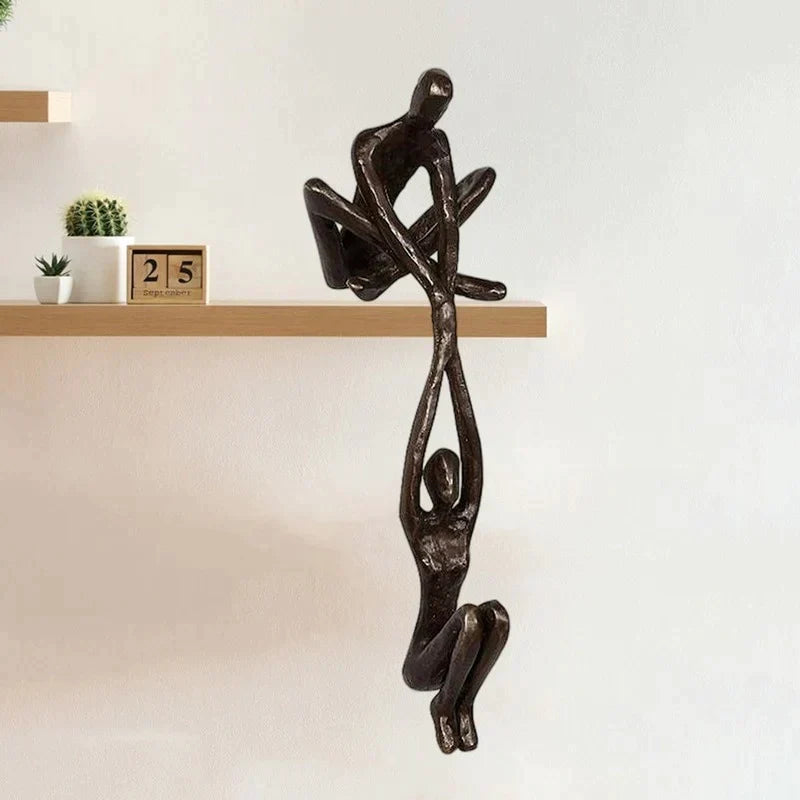 Olvoria | Couple's Figurine Sculpture with Interlocking Figures