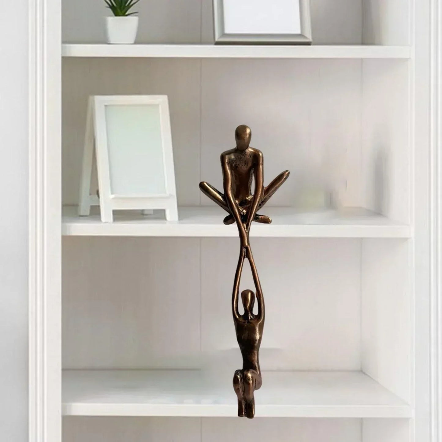 Olvoria | Couple's Figurine Sculpture with Interlocking Figures