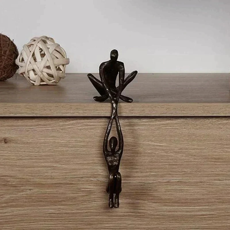 Olvoria | Couple's Figurine Sculpture with Interlocking Figures