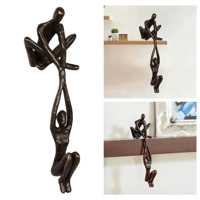 Olvoria | Couple's Figurine Sculpture with Interlocking Figures