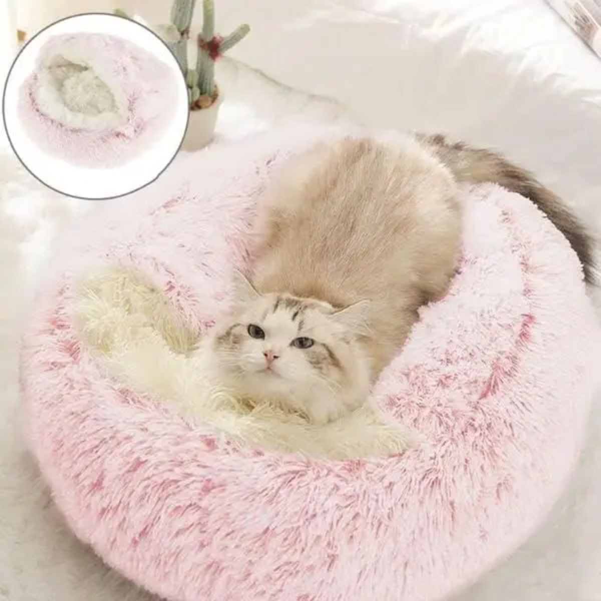 Olvoria | Cozy Cave Pet Bed | Soothing and Comfortable Dog Bed for Deep Relaxation