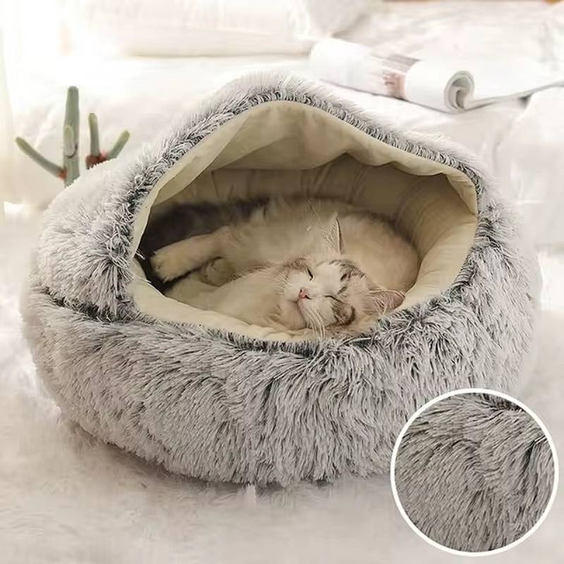 Olvoria | Cozy Pet Cave Bed, Ideal for Dogs and Cats of All Sizes