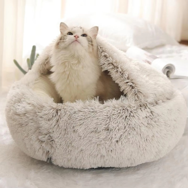 Olvoria | Cozy Pet Cave Bed, Ideal for Dogs and Cats of All Sizes