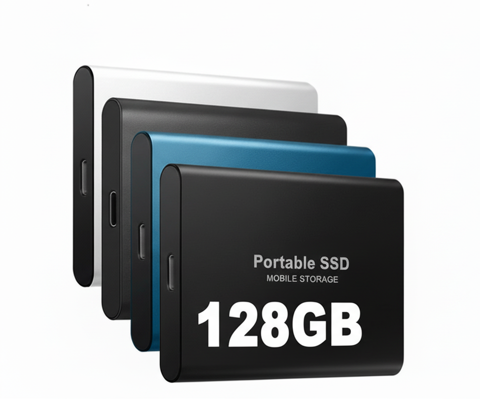 Olvoria | DataSprint External SSD 128GB – Fast USB-C Storage up to 1050 MB/s