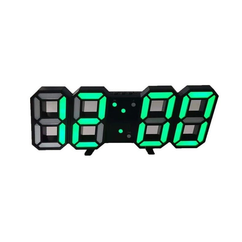 Olvoria | Digital 3D LED Wall Clock – Modern Design with Dimming Function and Optimal Visibility