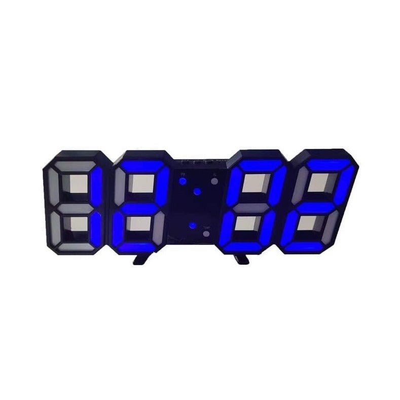 Olvoria | Digital 3D LED Wall Clock – Modern Design with Dimming Function and Optimal Visibility