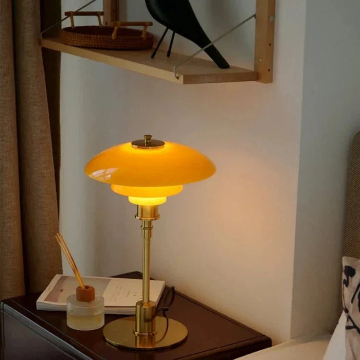 Olvoria | Dimmable Round Table Lamp