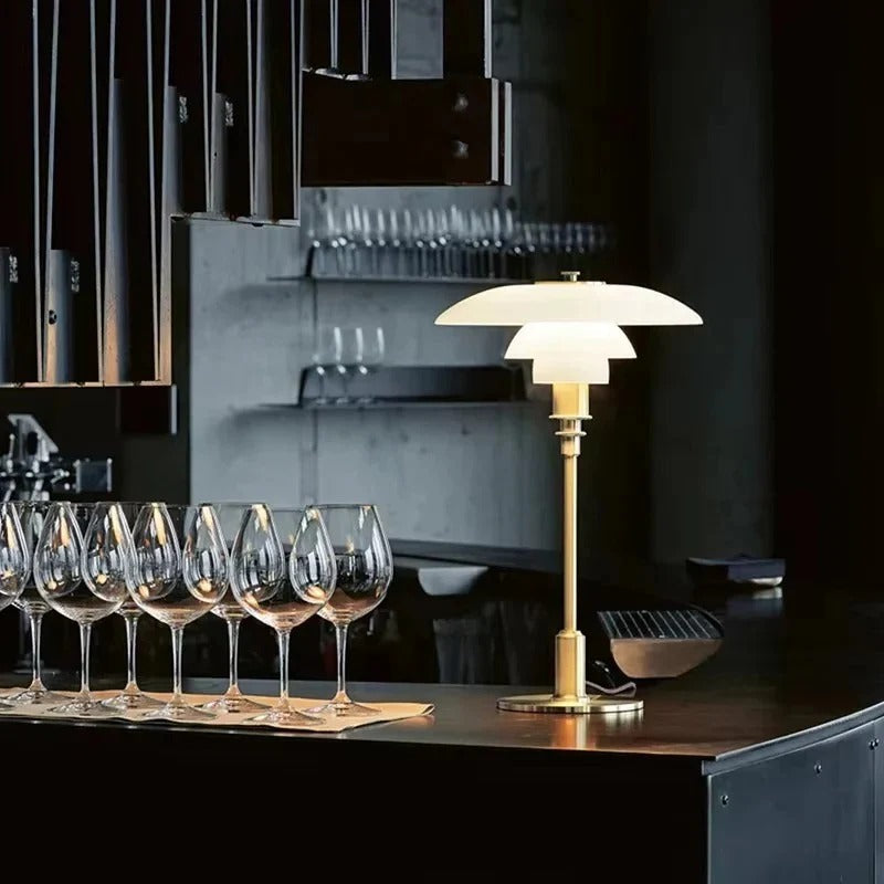 Olvoria | Dimmable Round Table Lamp