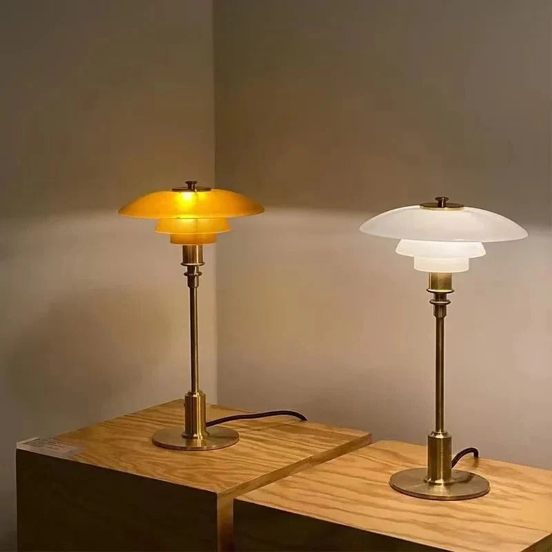 Olvoria | Dimmable Round Table Lamp