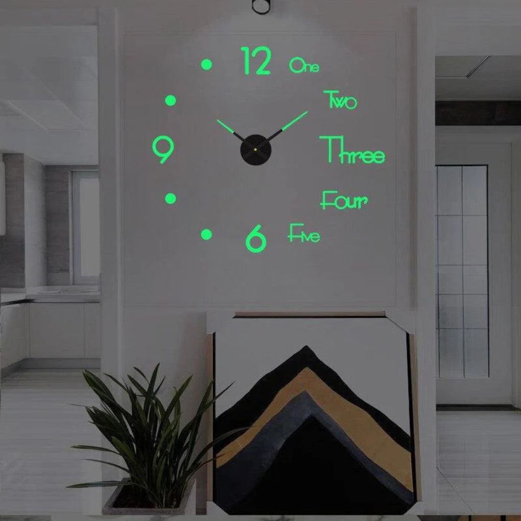 Olvoria | DIY Wall Clock with Large Numbers