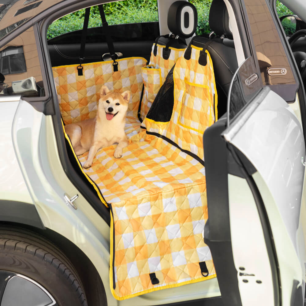 Olvoria | Dog Car Seat Cover - Waterproof & Dirt-Resistant Hammock