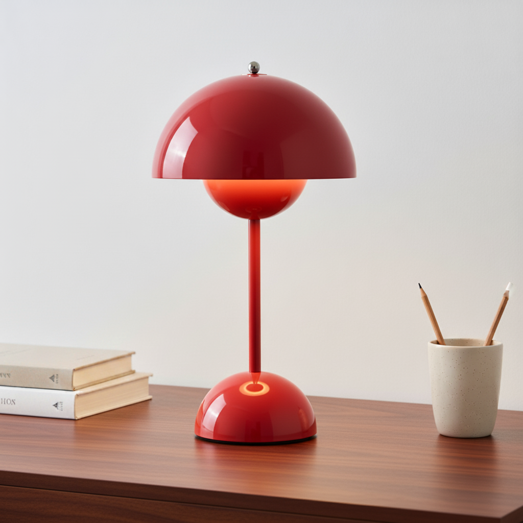 Olvoria | Dorsø Pillam | Scandinavian Designer Table Lamp | Dimmable & Modern (H 29.5cm)