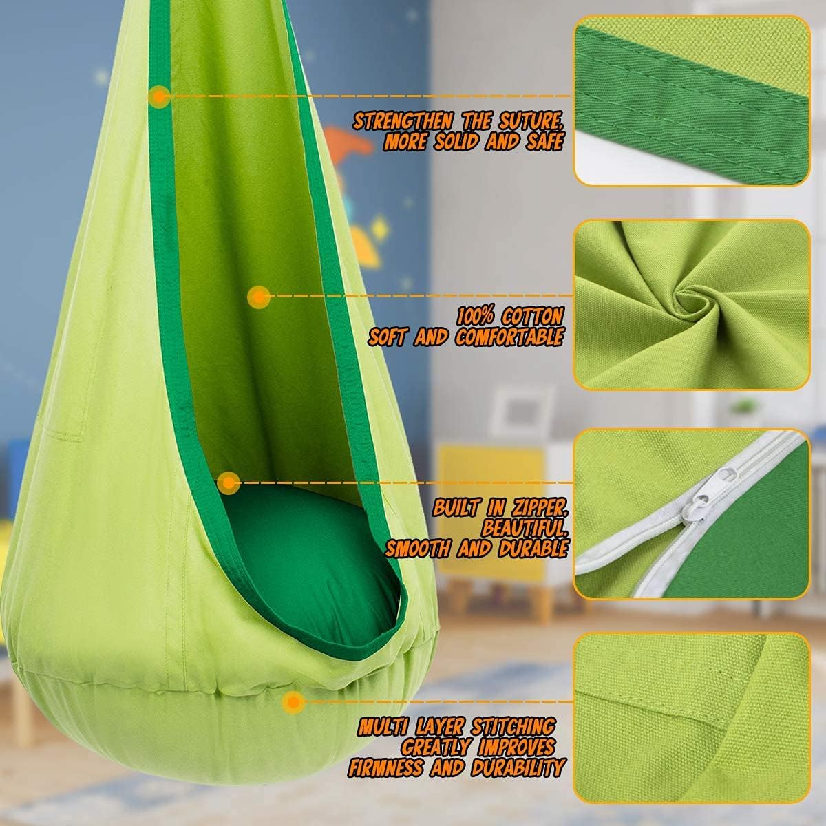 Olvoria | Dreamswing – Hanging Chair for Kids for Relaxation and Fun