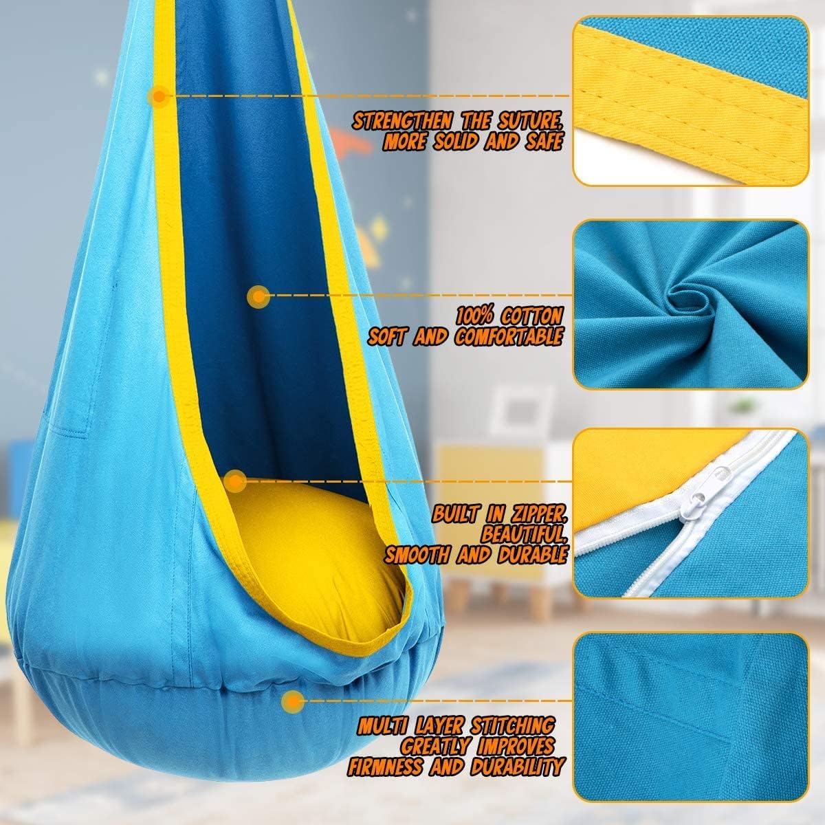 Olvoria | Dreamswing – Hanging Chair for Kids for Relaxation and Fun
