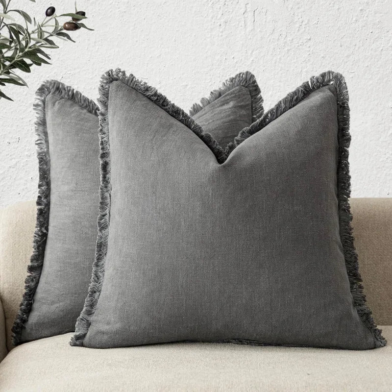 Olvoria | Elegant pillowcase made of cotton-linen for stylish decoration