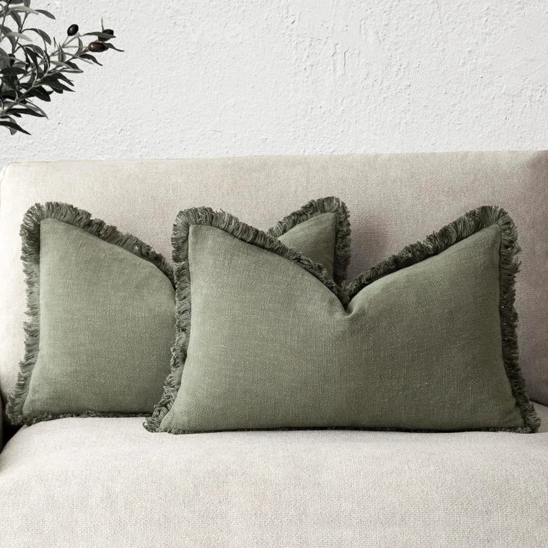 Olvoria | Elegant pillowcase made of cotton-linen for stylish decoration