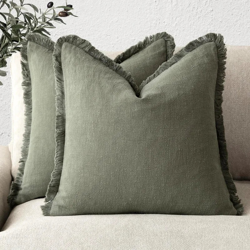 Olvoria | Elegant pillowcase made of cotton-linen for stylish decoration