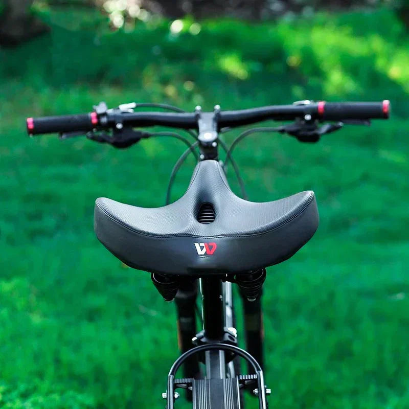 Olvoria | Extra Wide Bicycle Saddle with Dual Spring Suspension