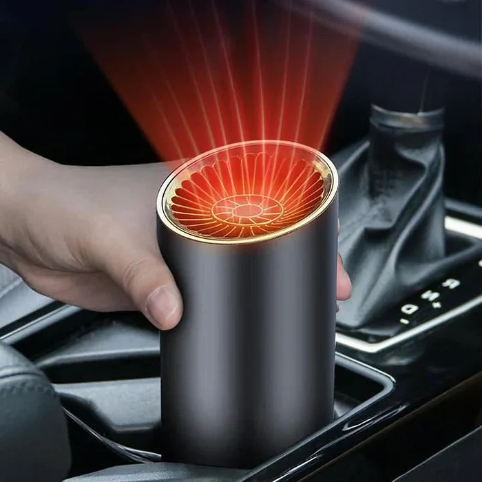 Olvoria | Fast Heating Cup Shape Car Warm Air Blower - Quick Heating & Cooling Adjustable 360 Degree Rotatable Plug and Play for Car, SUV, Recreational Vehicle and Truck
