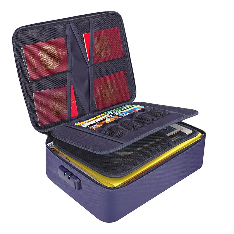 Olvoria | Fireproof and Waterproof Document Organizer Bag – Portable Protective Storage for Travel and Home Security