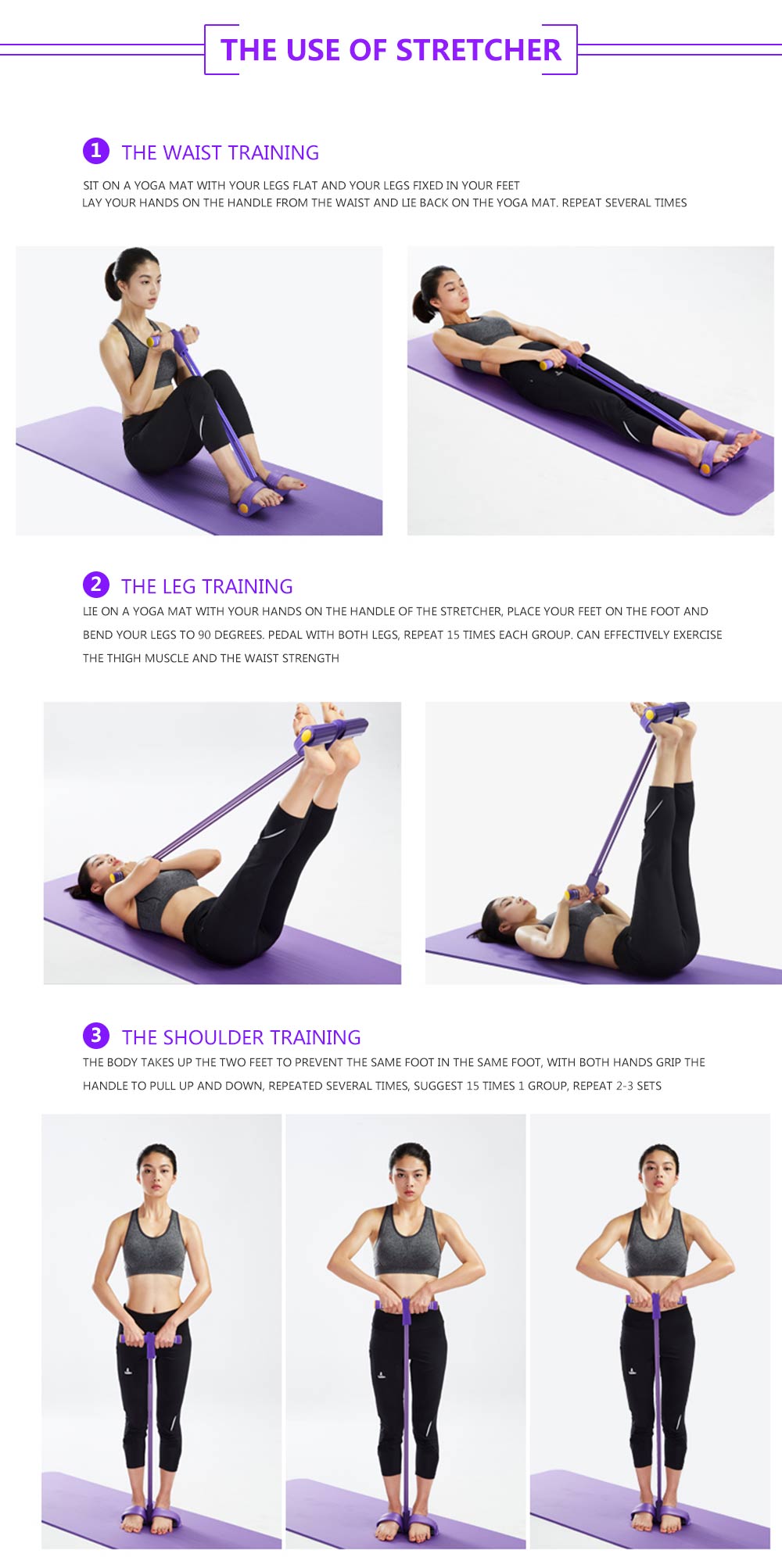 Olvoria | Fitness Resistance Bands with Pedal