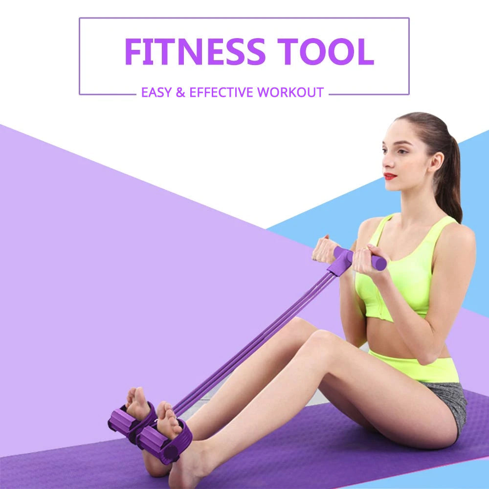 Olvoria | Fitness Resistance Bands with Pedal