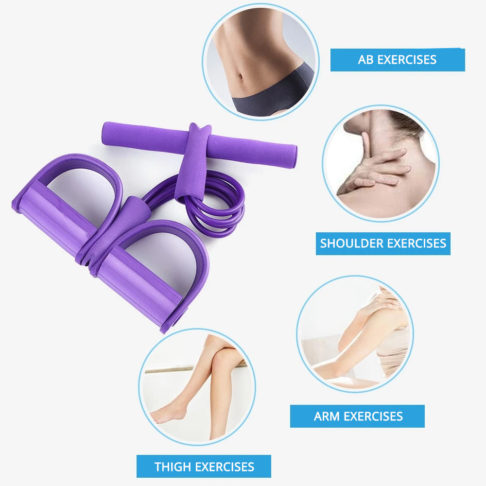 Olvoria | Fitness Resistance Bands with Pedal