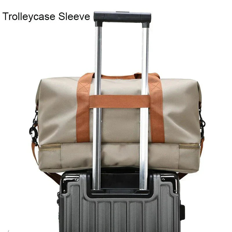 Olvoria | FITVOY DUFFEL – Lightweight Gym & Travel Bag with Shoe Compartment and Wet-Dry Separation