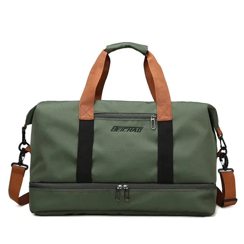 Olvoria | FITVOY DUFFEL – Lightweight Gym & Travel Bag with Shoe Compartment and Wet-Dry Separation