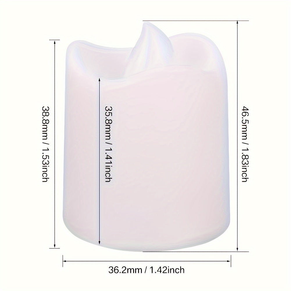 Olvoria | Flameless LED Tea Lights Battery Operated – 24–100 Pieces
