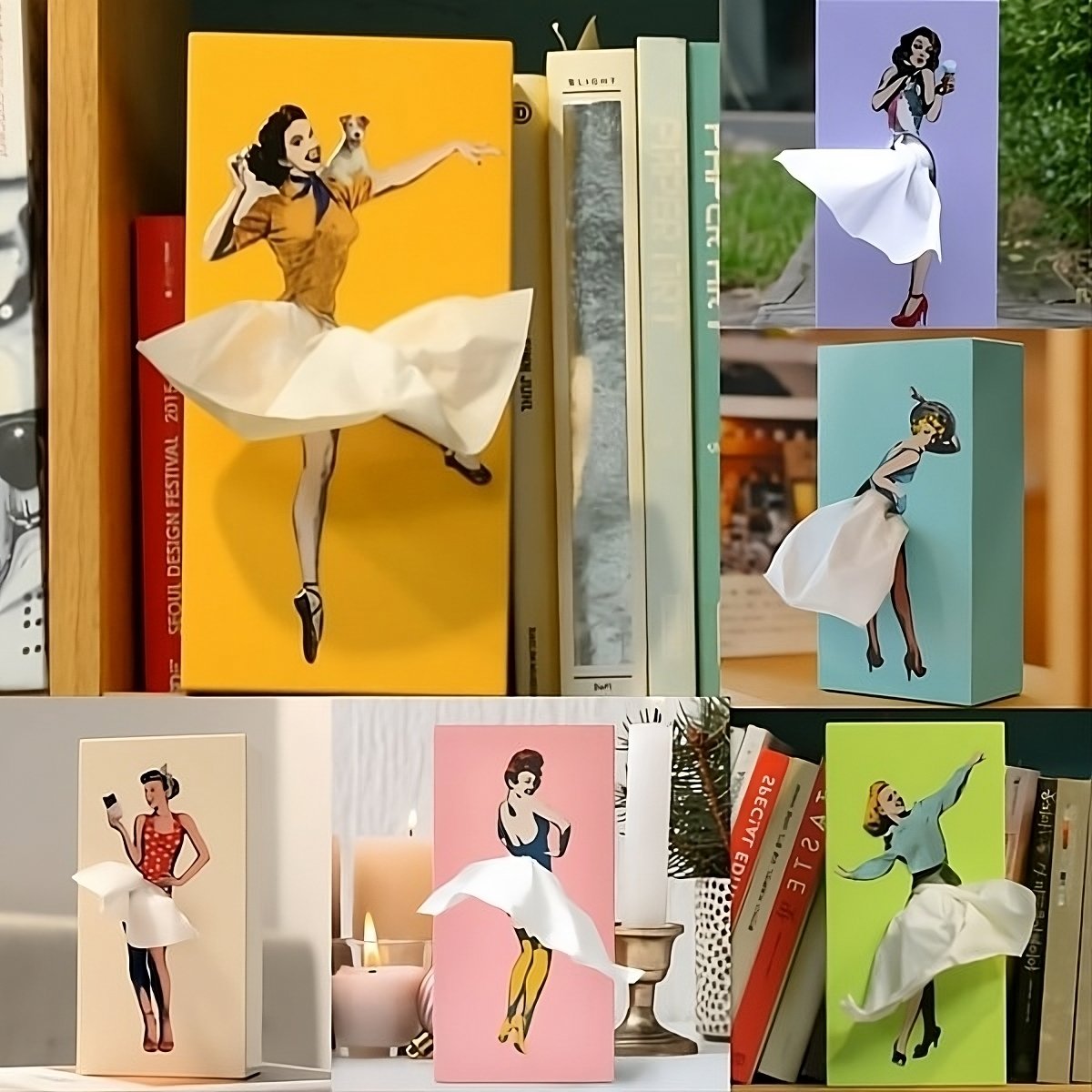 Olvoria | Flying Skirt Tissue Box