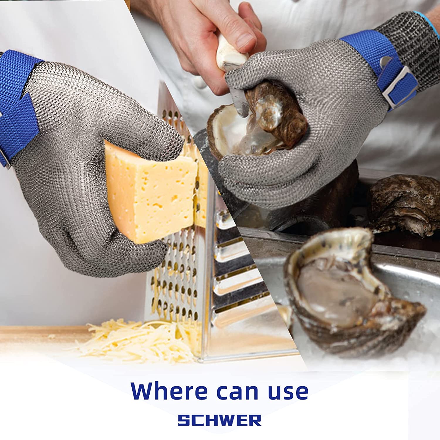 Olvoria | Food Grade Stainless Steel Mesh Metal Glove