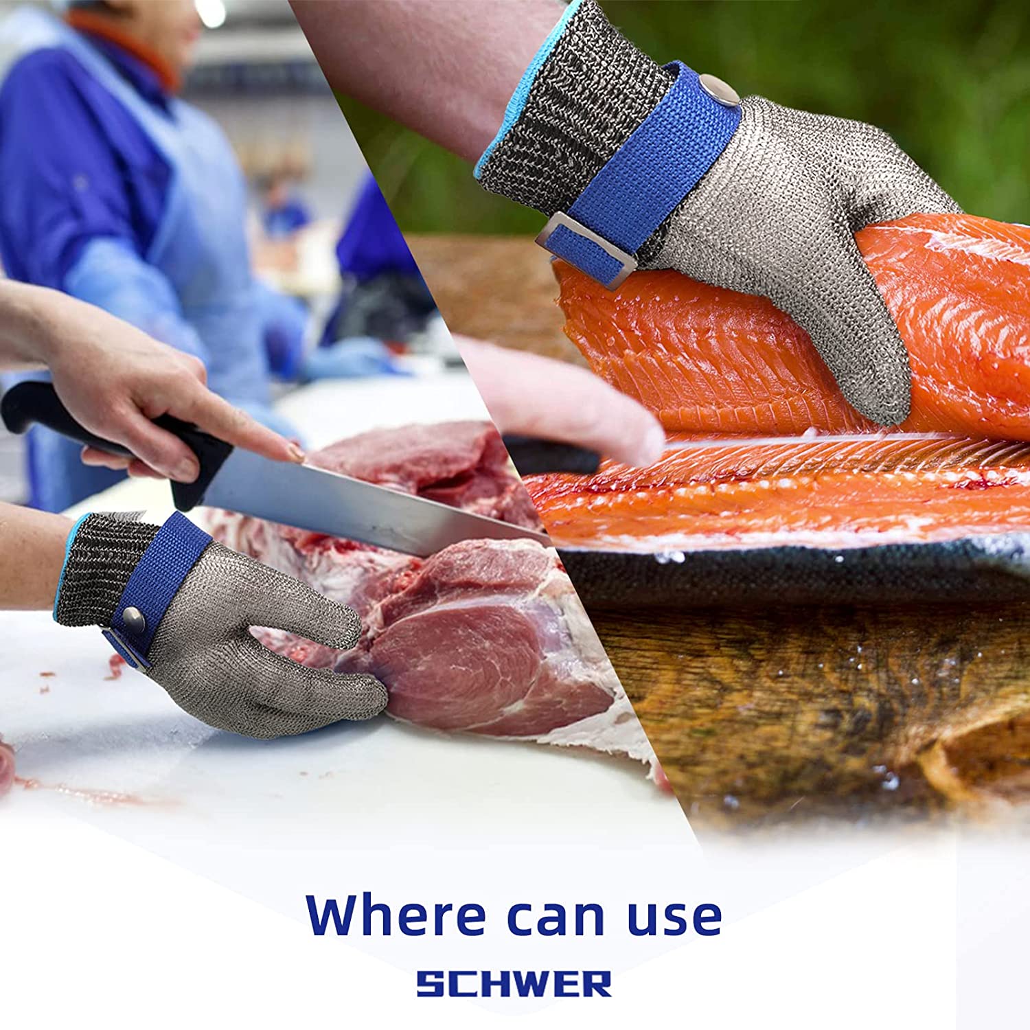 Olvoria | Food Grade Stainless Steel Mesh Metal Glove