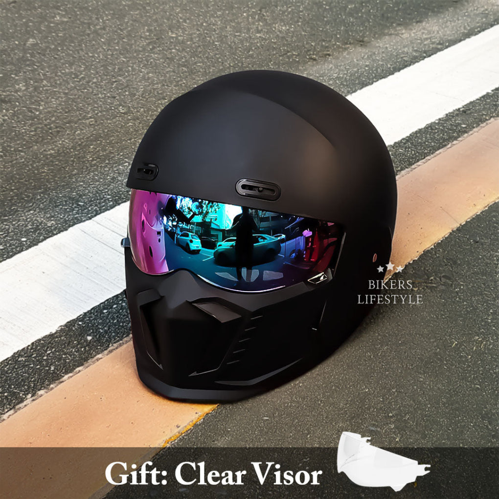 Olvoria | Full Face Motorcycle Helmet with Visor