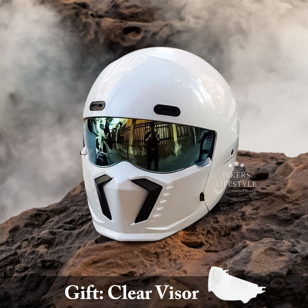 Olvoria | Full Face Motorcycle Helmet with Visor