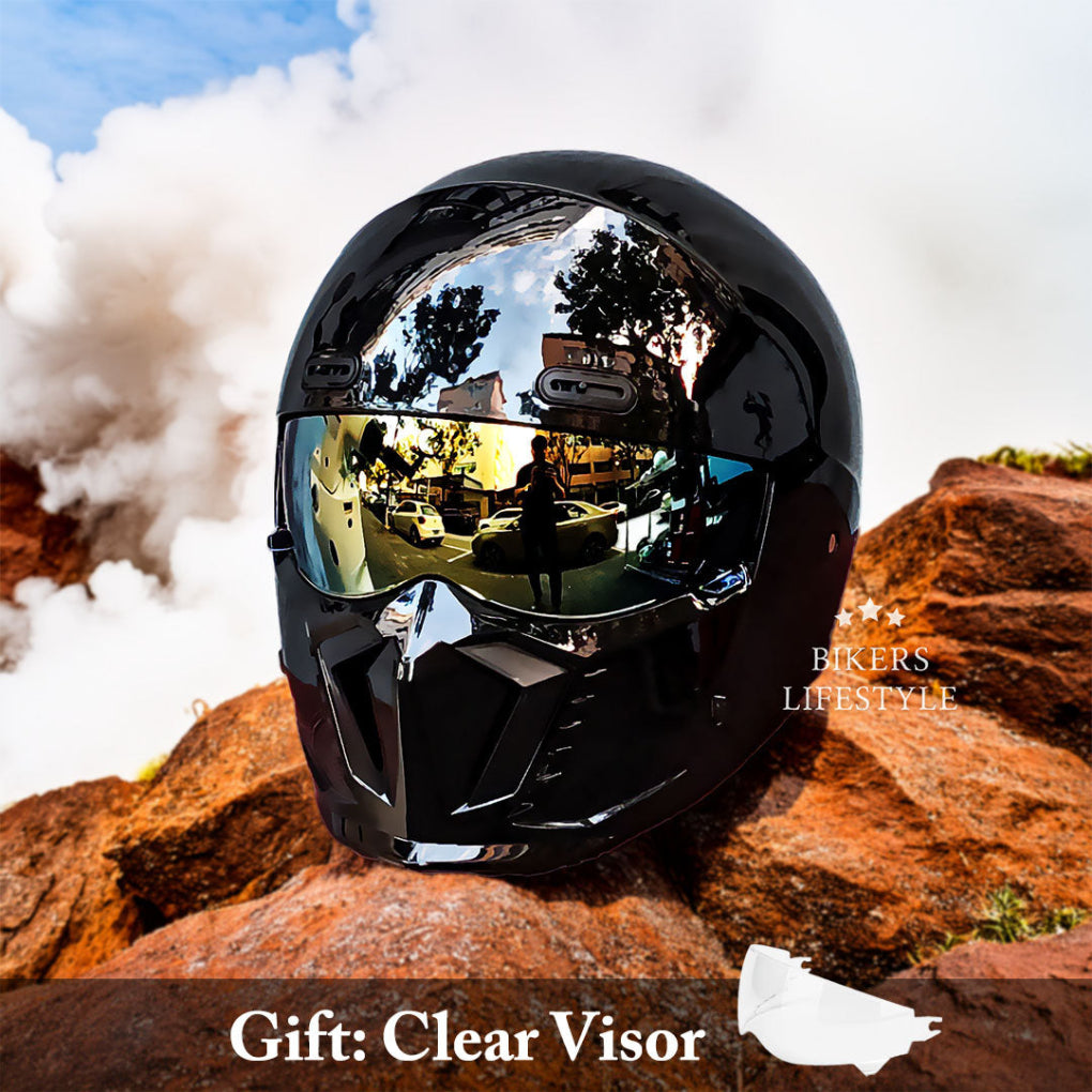 Olvoria | Full Face Motorcycle Helmet with Visor