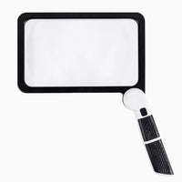 Olvoria | Lupa de Mano de Tamaño Completo – Aumento 5X, Lupa con LED y 3 Modos, Ideal para Leer Libros y Personas Mayores