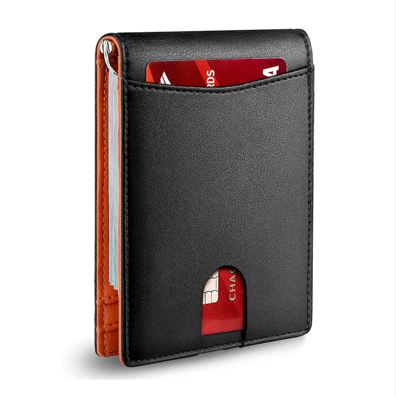 Olvoria | Genuine Leather Anti-theft Swipe Card Holder