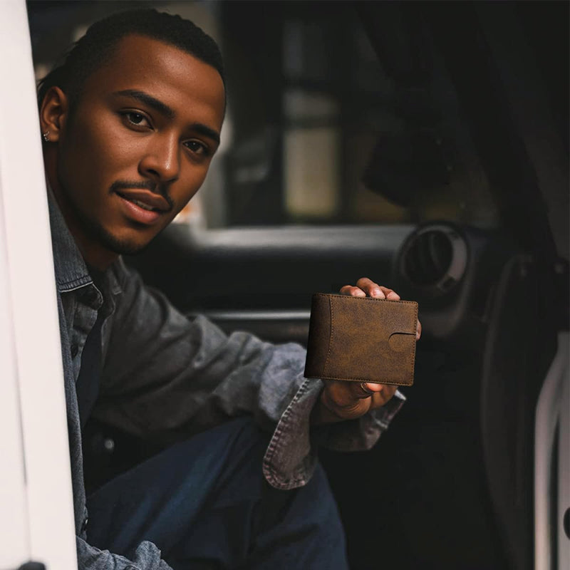 Olvoria | Genuine Leather Anti-theft Swipe Card Holder