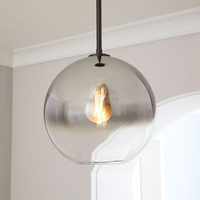 Olvoria | Glass Ball Pendant Light | Modern Brass Design