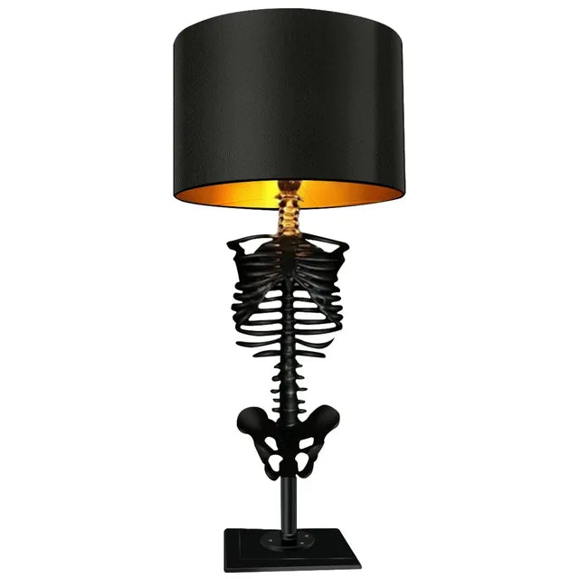 Olvoria | Gothic Skeleton Table Lamp | Handmade Art Design