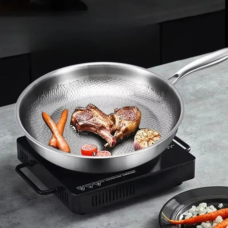 Olvoria | Hammered Non-Stick Skillet for Induction Cooktops and Everyday Cooking