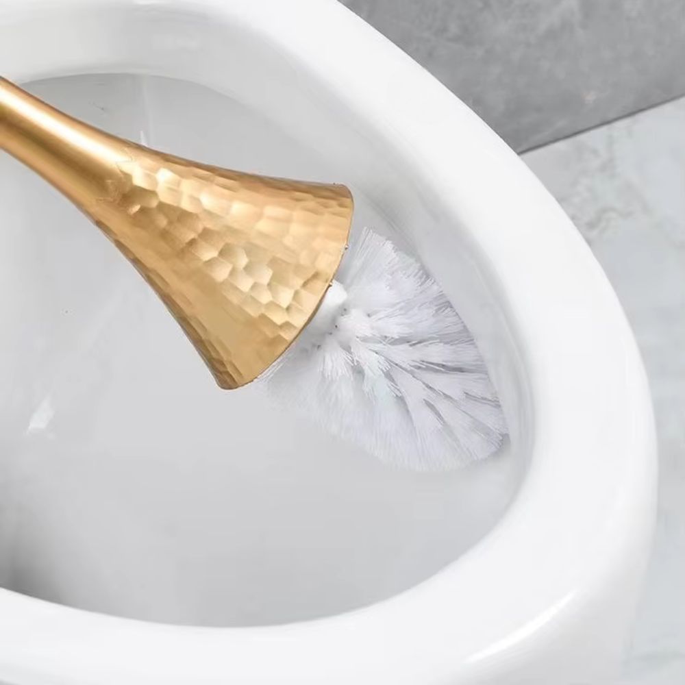 Olvoria | Hammered Toilet Brush Set