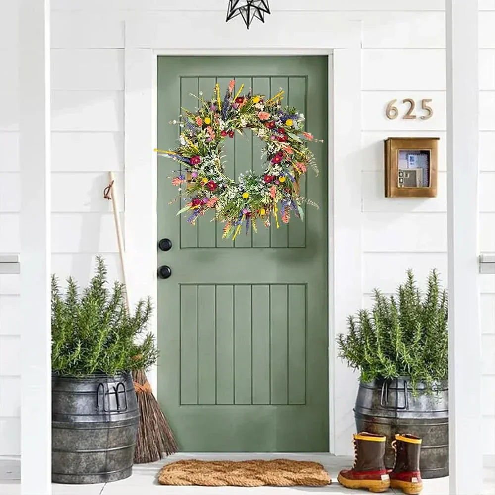 Olvoria | Handmade Flower Wreath for Door for Indoor and Outdoor